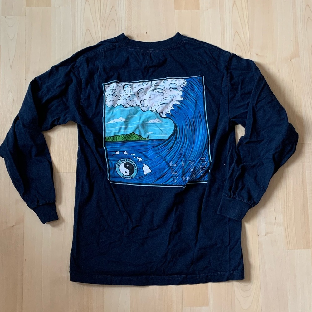 T&C graphic long sleeve surf